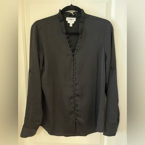 Express Long Sleeve Button Front Blouse